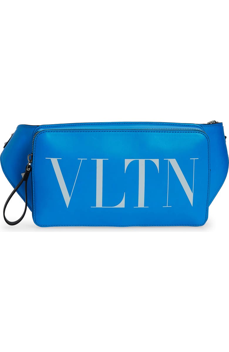 Valentino Garavani Valentino VLTN Logo Leather Belt Bag, Main, color,