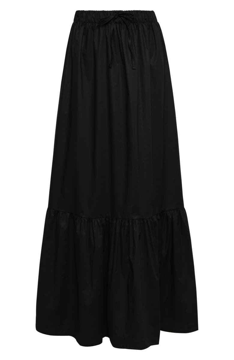 The Lulo Project Crustacean Stretch Cotton Maxi Skirt, Alternate, color, 