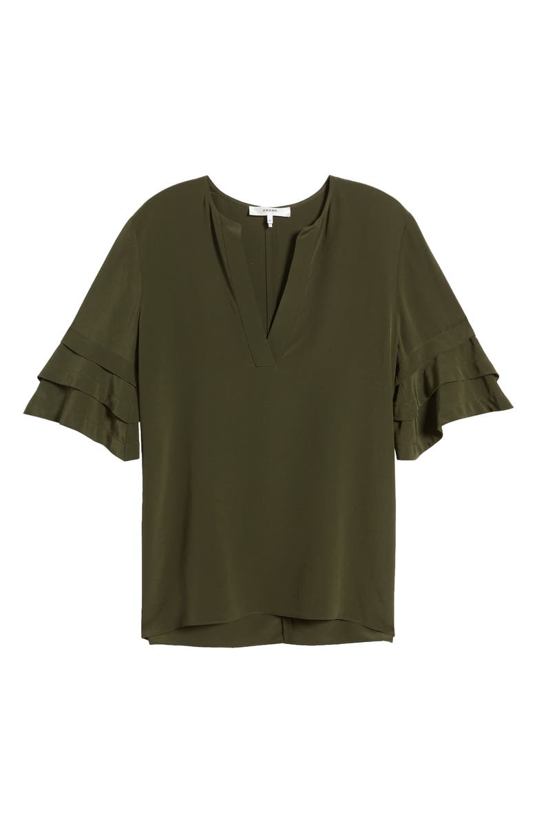 FRAME Tiered Ruffle Top, Alternate, color, 