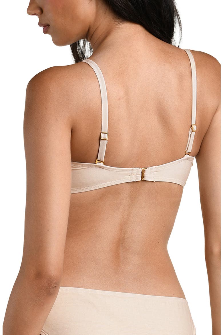Courtyard Palms Convertible Bandeau Swimsuit Top, Alternate, color, CHAMPAGNE