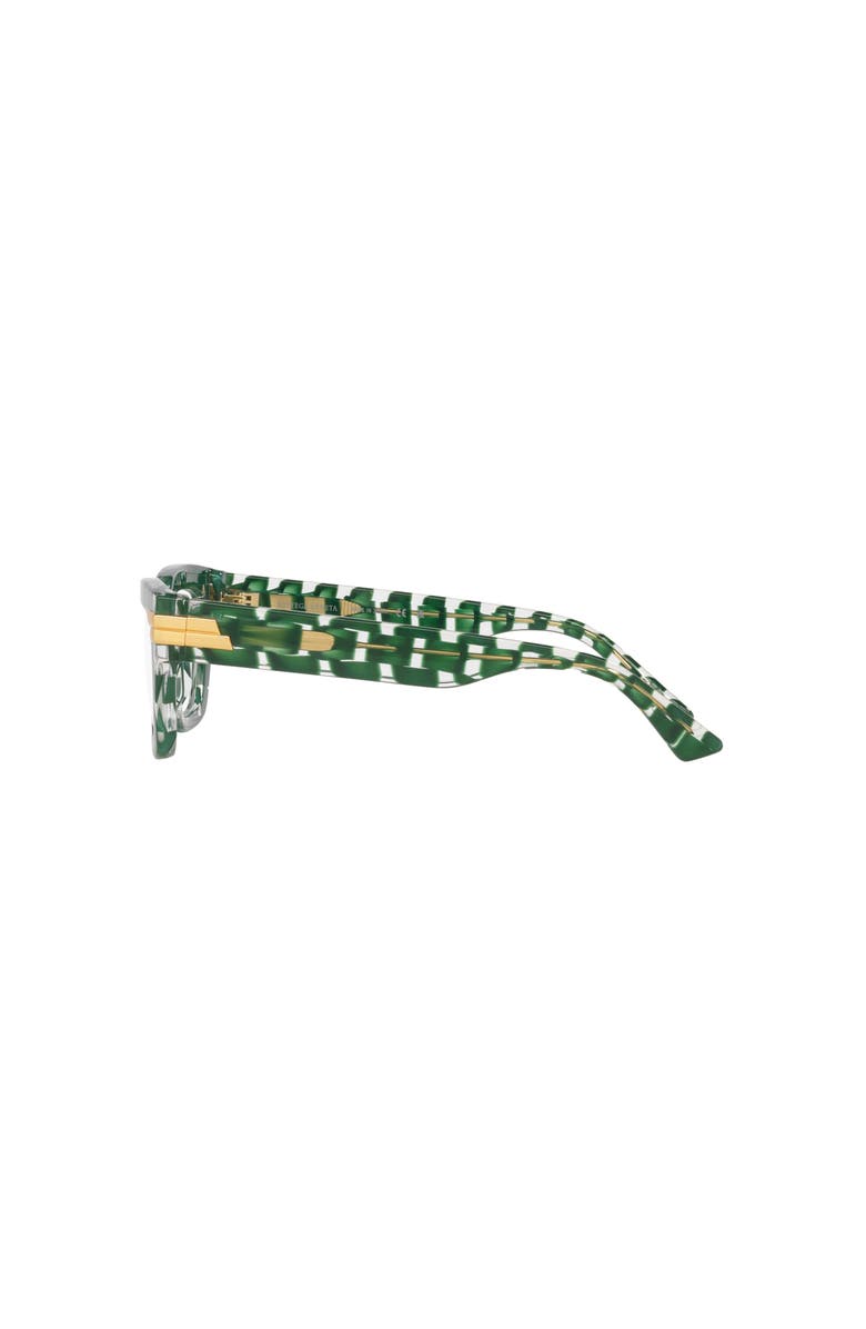 Bottega Veneta 50mm Rectangle optical glasses, Alternate, color, Green