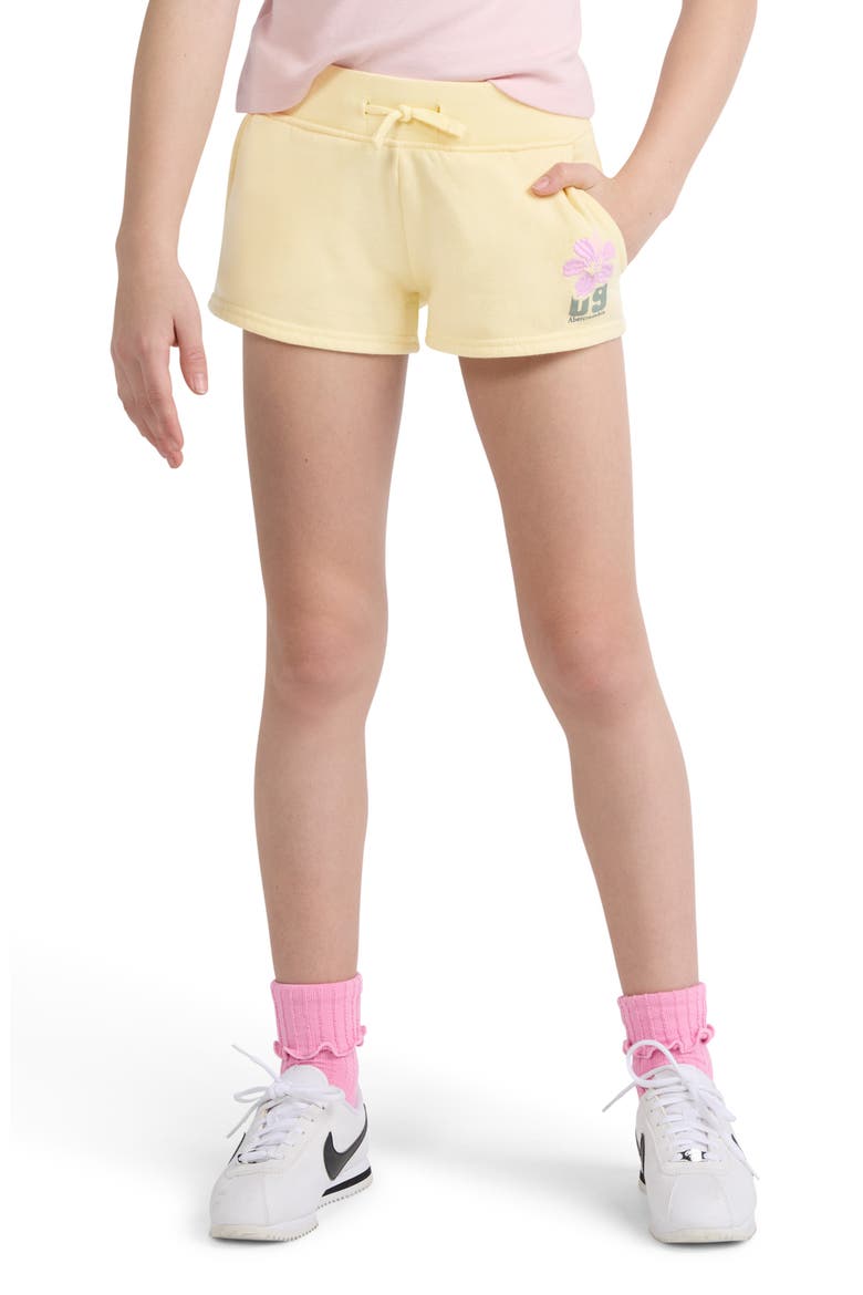 Kids' Logo Detail Sweat Shorts, Alternate, color, ANISE FLOWER