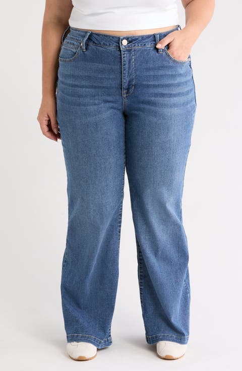 Bella Wide Leg Jeans (Plus)