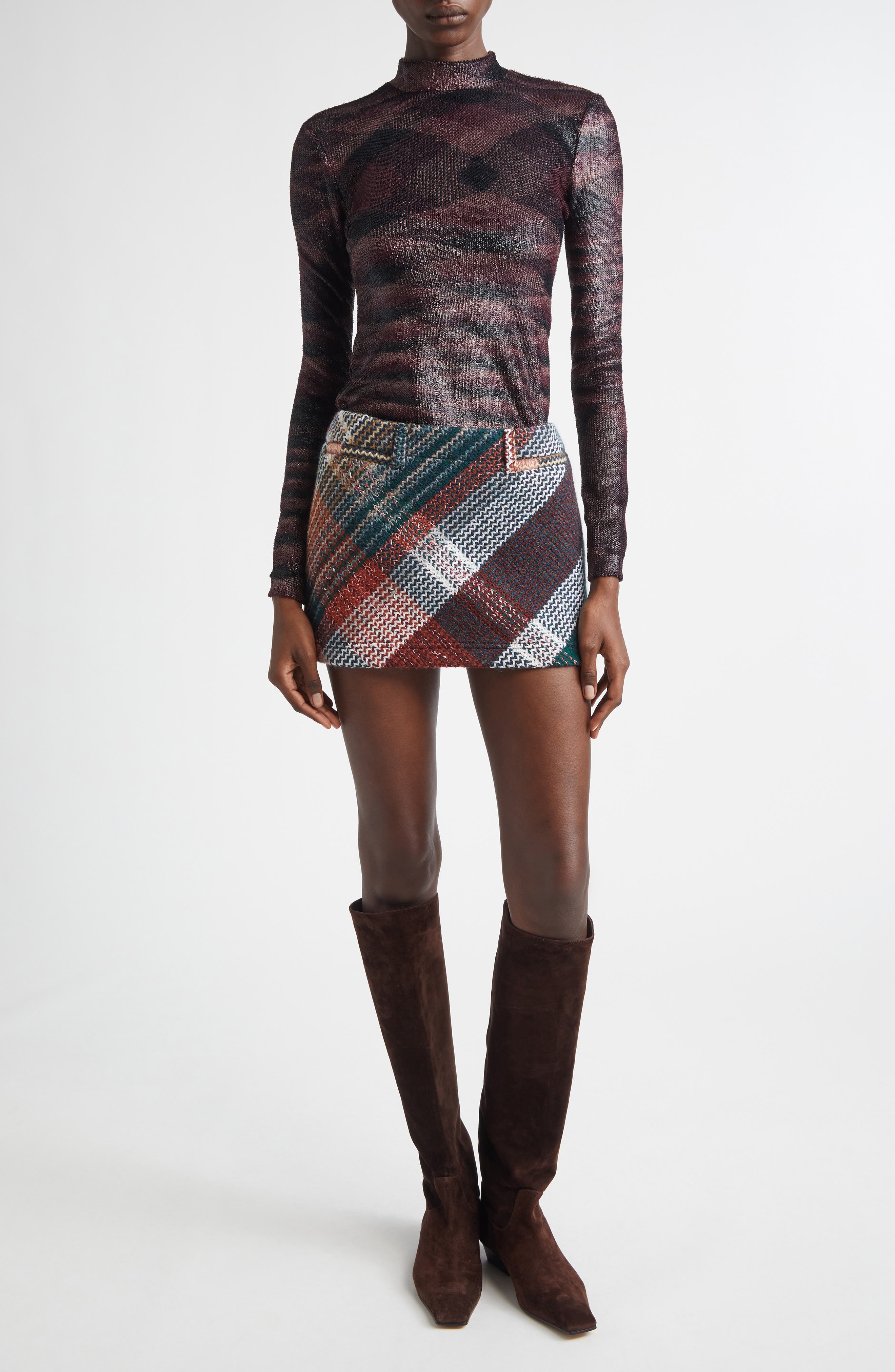 Flame Pattern Coated Sweater - image 2