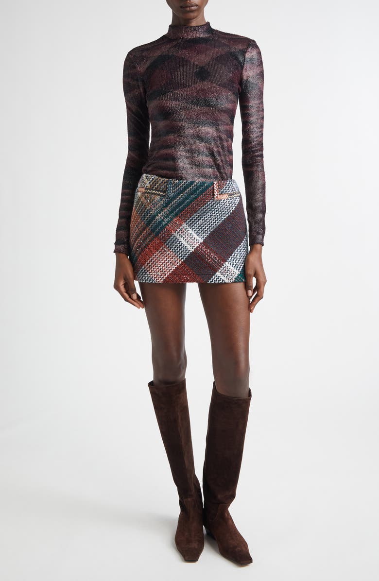 Missoni Flame Pattern Coated Sweater, Alternate, color, F903j Multi Brown And Black