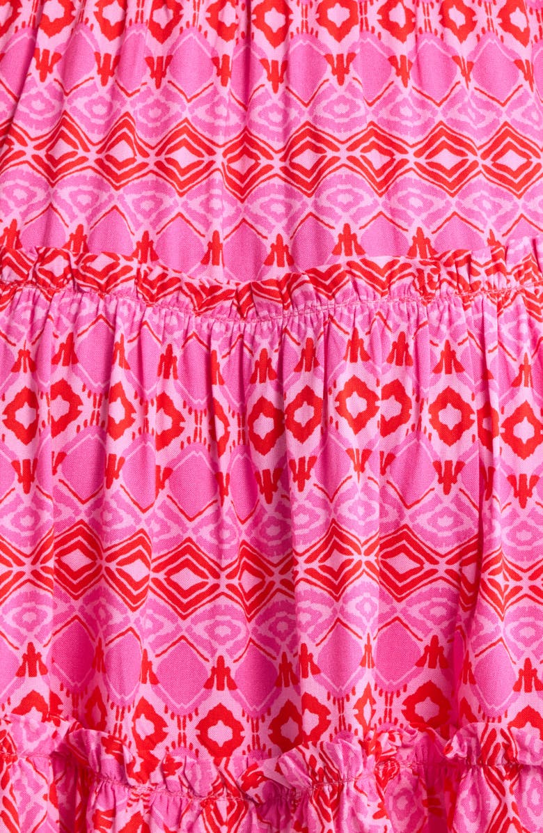 SUGARLIPS Mirany Ikat Toledo Tiered Minidress, Alternate, color, 