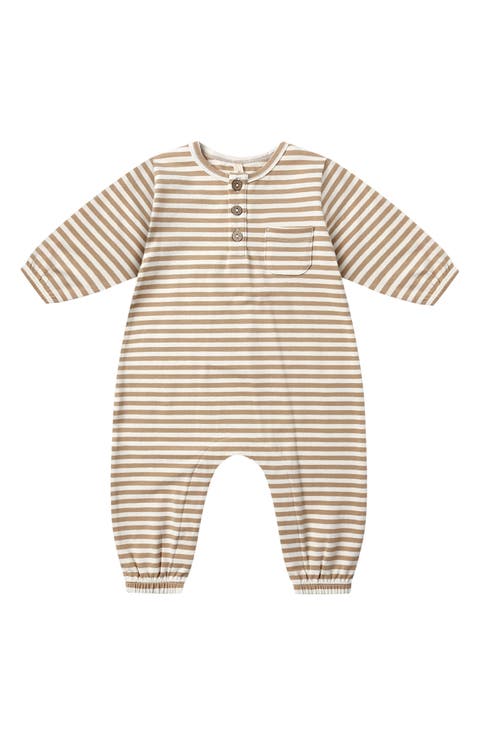 Stripe Stretch Organic Cotton Romper (Baby)