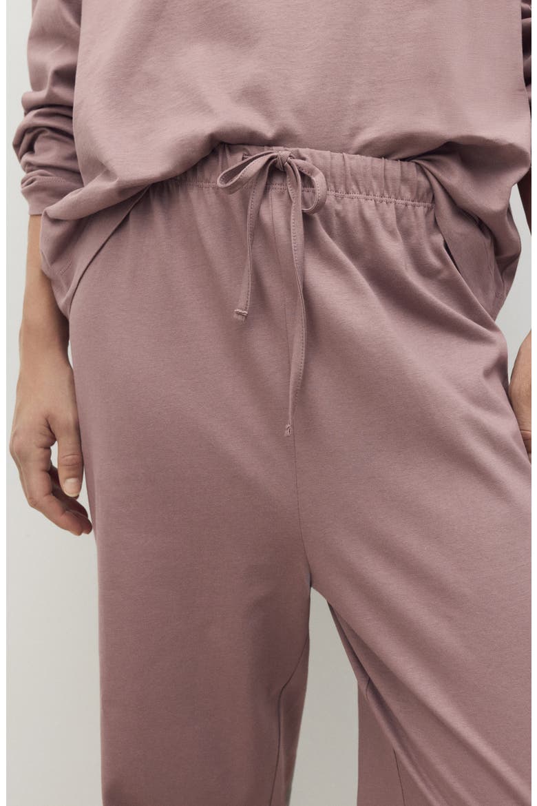 Plain Cotton Pajamas, Alternate, color, TAUPE