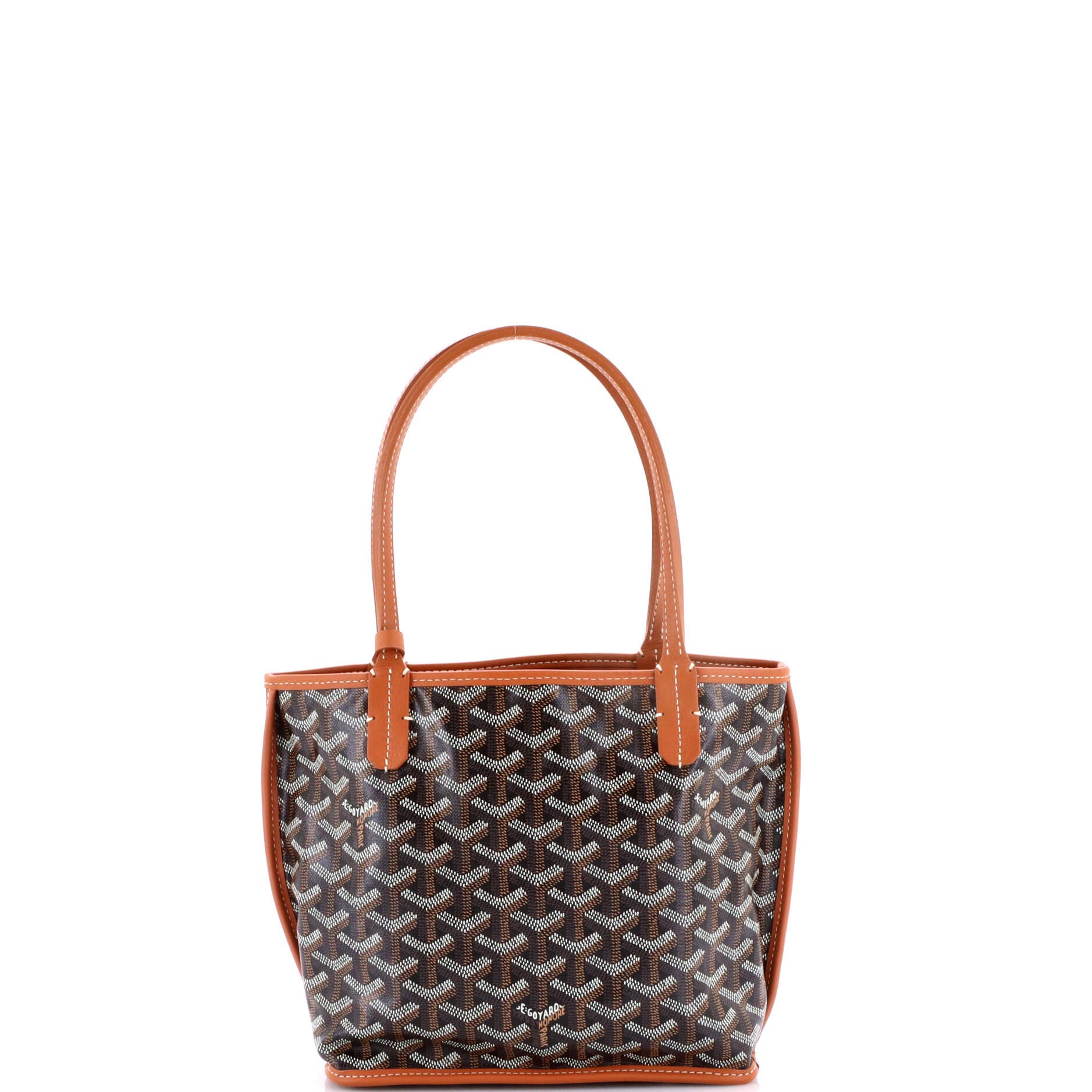 Pre-Owned Goyard Anjou Reversible Tote Coated Canvas Mini, Alternate, color, 
