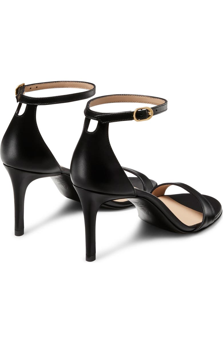 Stuart Weitzman Nudist II 75 Sandal, Alternate, color, Black