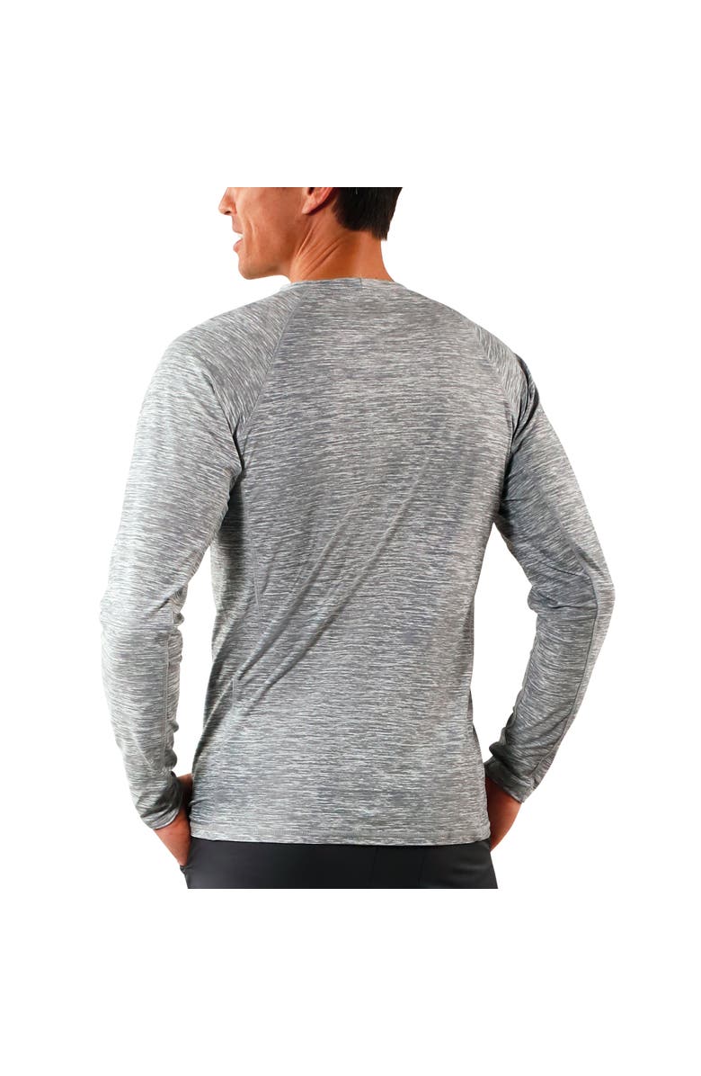 UV Skinz Long Sleeve Crew Sun & Swim Shirt, Alternate, color, Cool Grey Jaspe