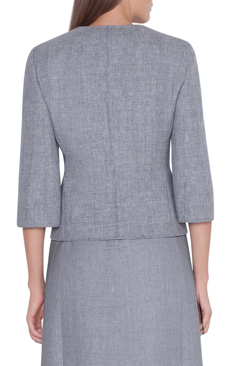 Akris Double Face Linen & Wool Jacket, Alternate, color, 