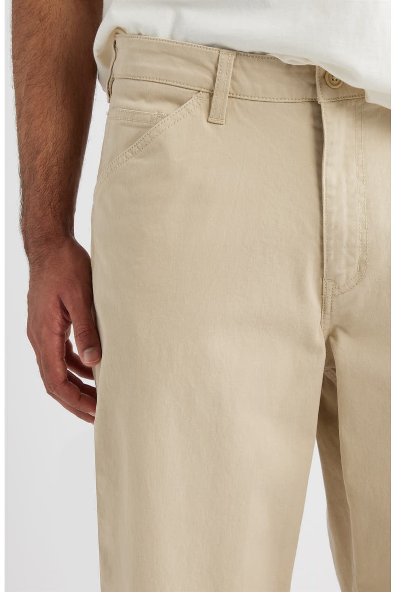 Straight Leg Cotton Stretch Twill Pants, Alternate, color, TAN NANTUCKET