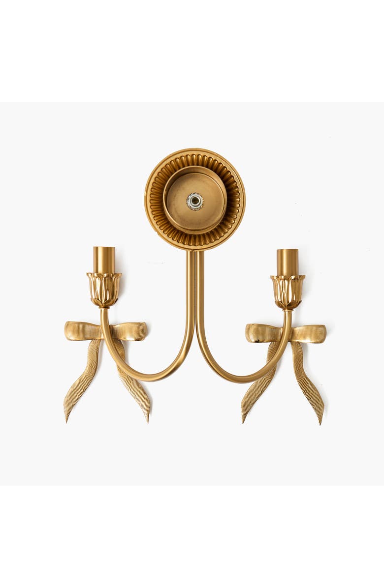 Mrs. Alice Marilyn Bow Rechargeable Double Wall Light, Alternate, color, Brass