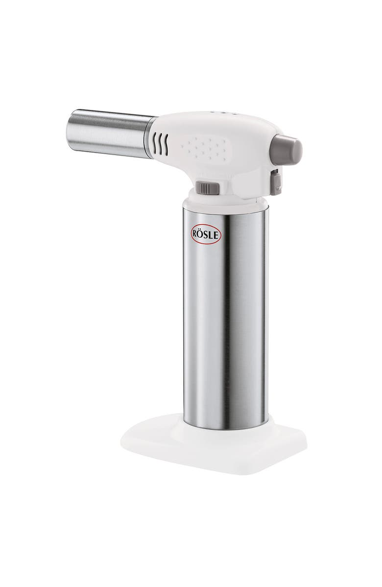 Rosle Creme Brulee Adjustable Kitchen Torch, Main, color, Silver