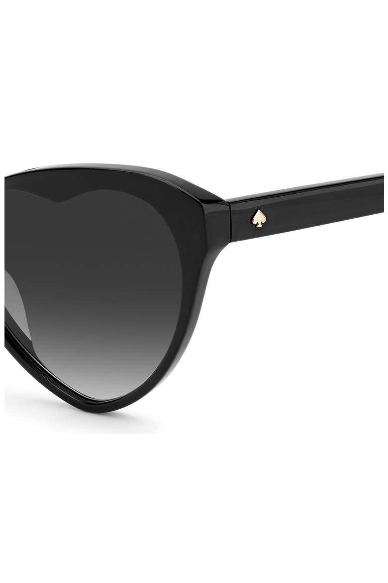 velmas 57mm cat eye sunglasses, Alternate, color, BLACK/ DARK GREY SF