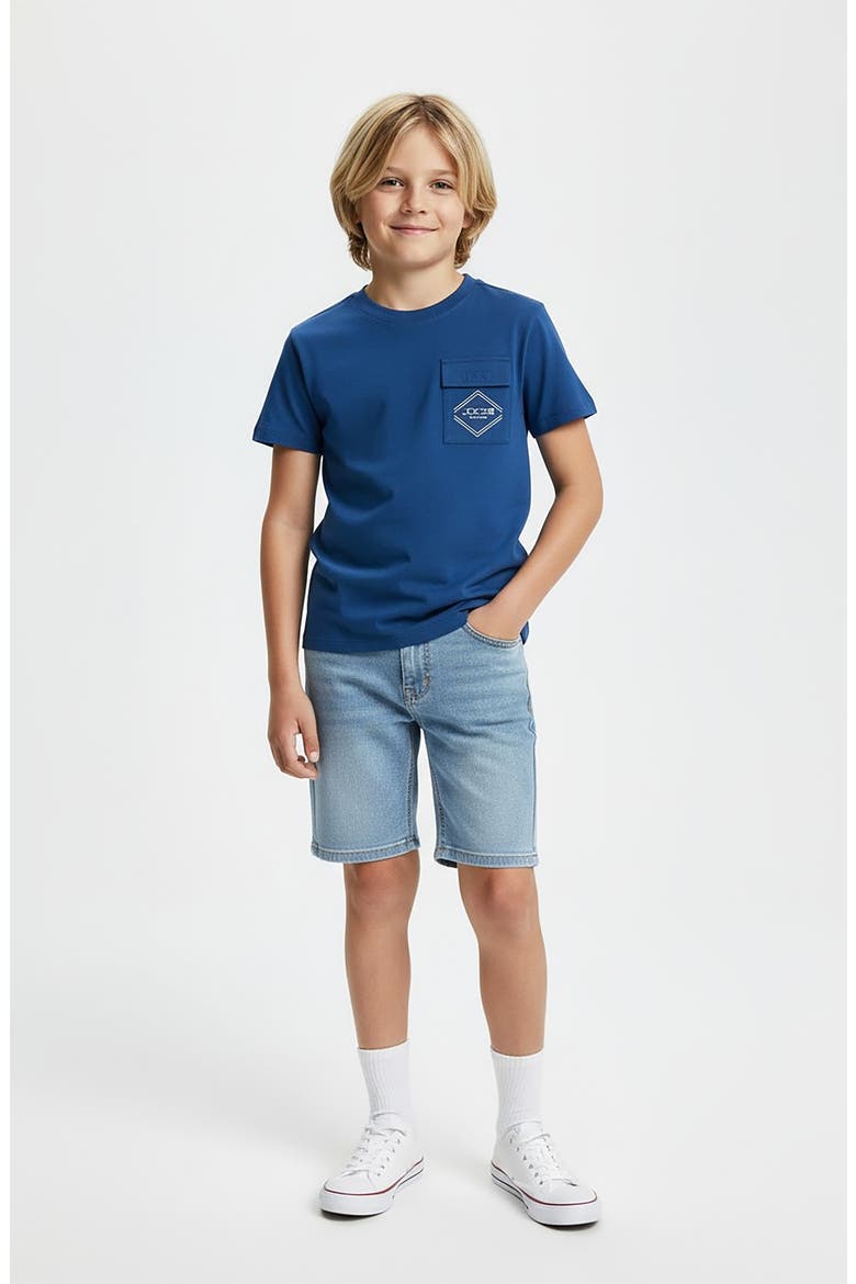 Kids' Rebel Relaxed Fit Straight Leg Shorts, Alternate, color, BLEACH