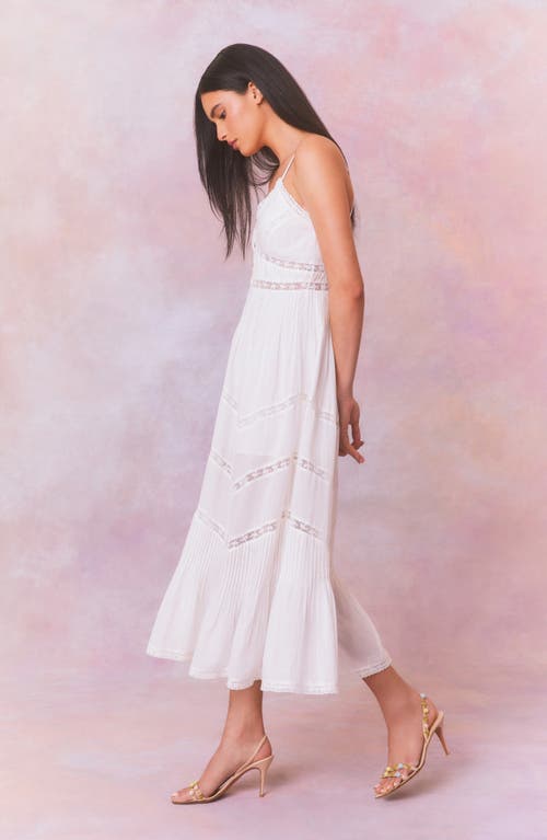 Loveshackfancy Esilda Lace Trim Cotton Dress In True White