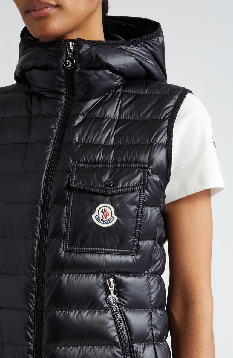 Moncler Glygos Hooded Down Vest, Alternate, color, 