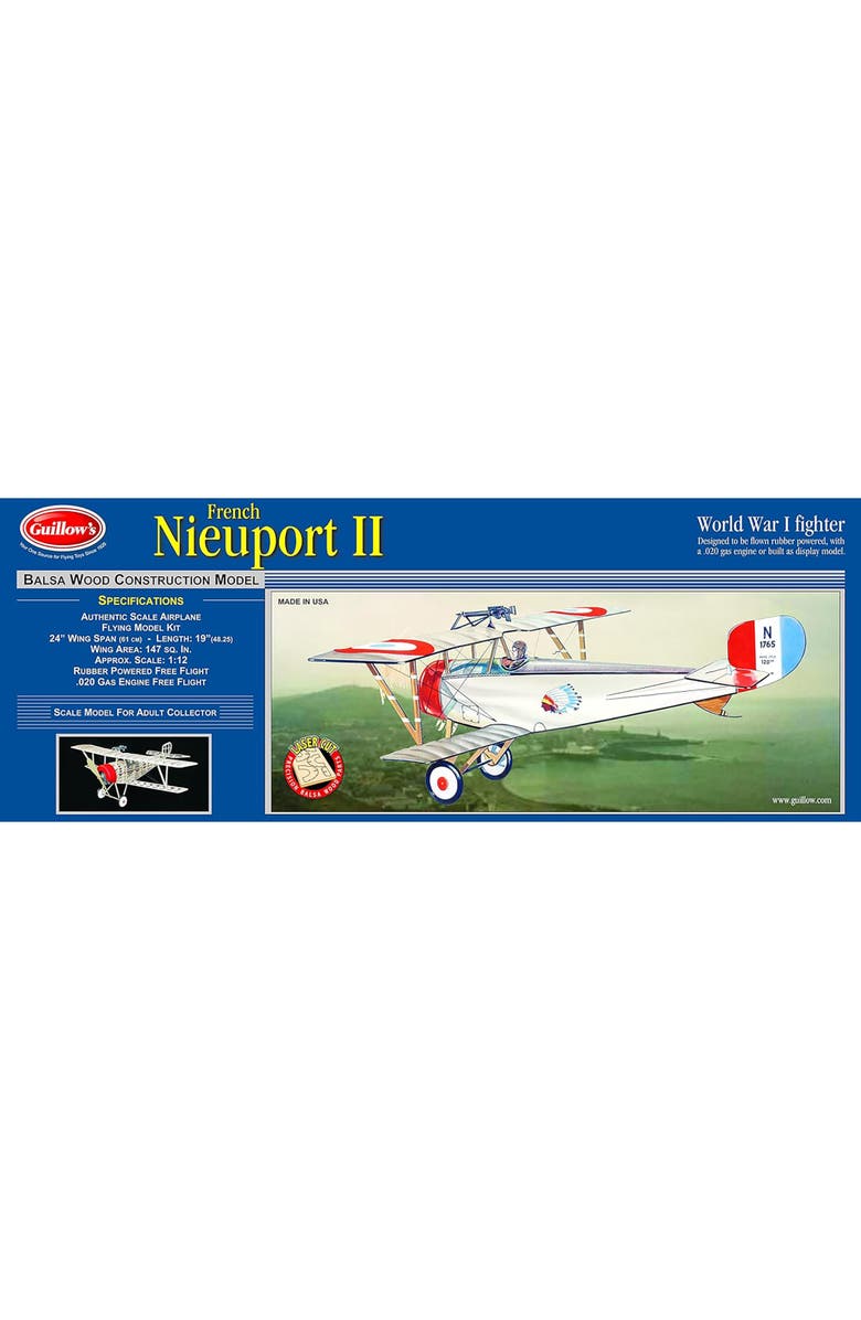 Guillow's Nieuport II Laser Cut Model Kit Small, Main, color, Multicolored