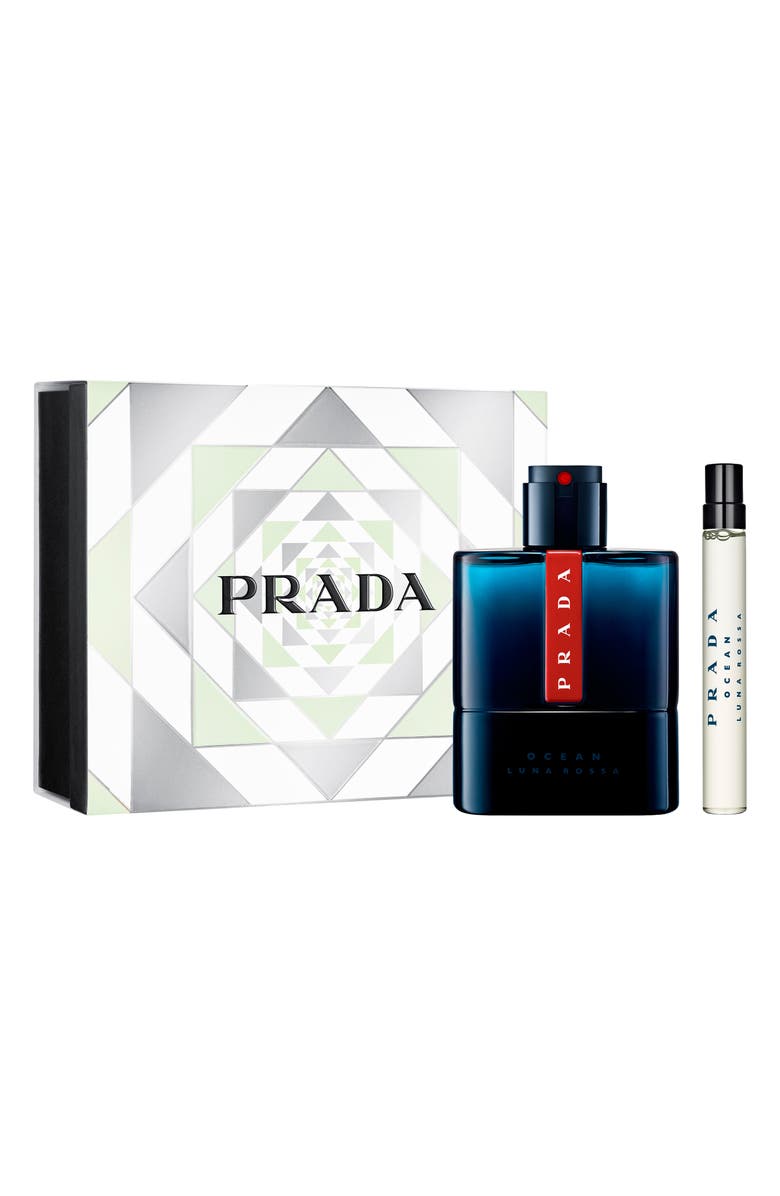 Prada Luna Rossa Ocean Eau de Toilette Set USD $124 Value, Main, color,