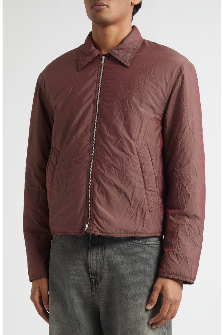 Slight Crinkle Solaro Jacket, Alternate, color, SHINING CHERRY CRINKLE SOLARO