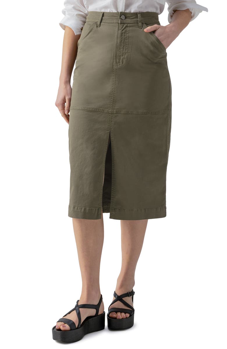 Sanctuary Triple Threat Cargo Skirt, Main, color, Burnt Olive