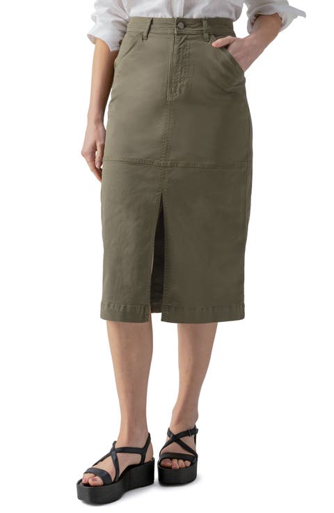 Triple Threat Cargo Skirt (Burnt Olive)
