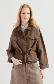 Brunello Cucinelli Garment-dyed cover outerwear jacket
