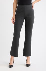 Caslon® High Waist Ponte Ankle Kick Flare Pants