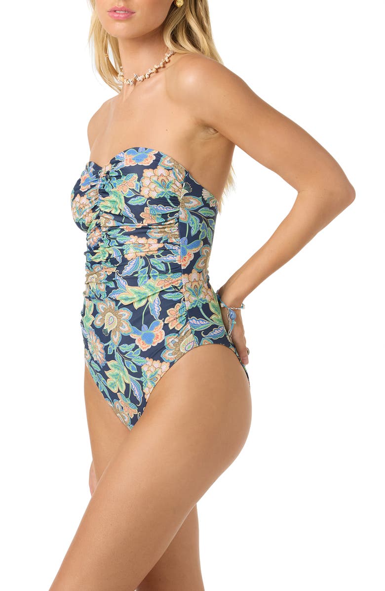 O'Neill Mermaid Floral Ubud One-Piece Swimsuit, Alternate, color, Navy