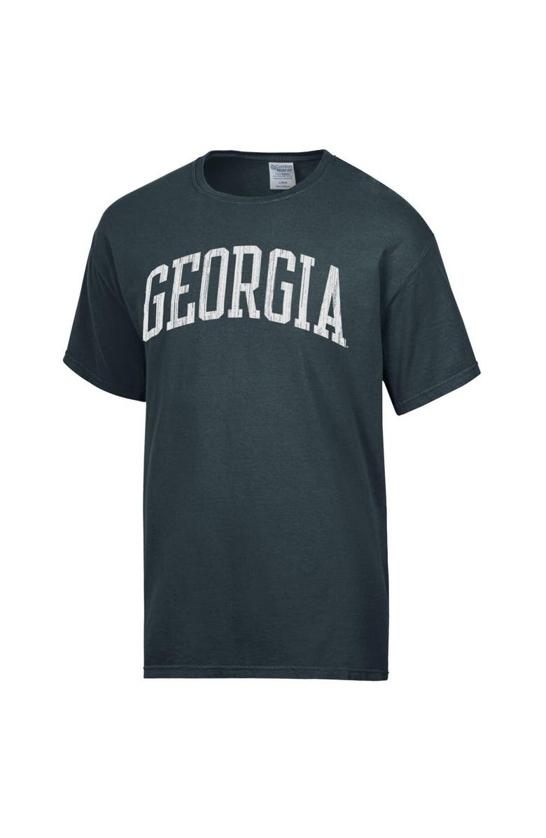 Comfort Wash Men's Comfort Wash Charcoal Georgia Bulldogs Vintage Arch 2-Hit T-Shirt, Alternate, color,