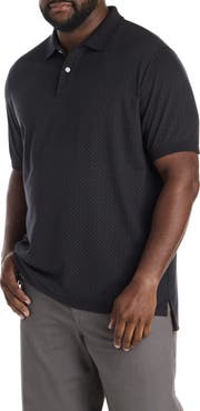 Harbor Bay by DXL Big & Tall Geometric Print Polo Shirt V2