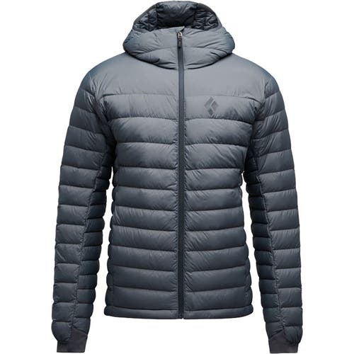 Black Diamond Access Down Hooded Jacket In Gray