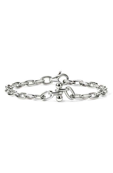 B&F x JH Screwball Link Bracelet, Sterling Silver, 8.7mm