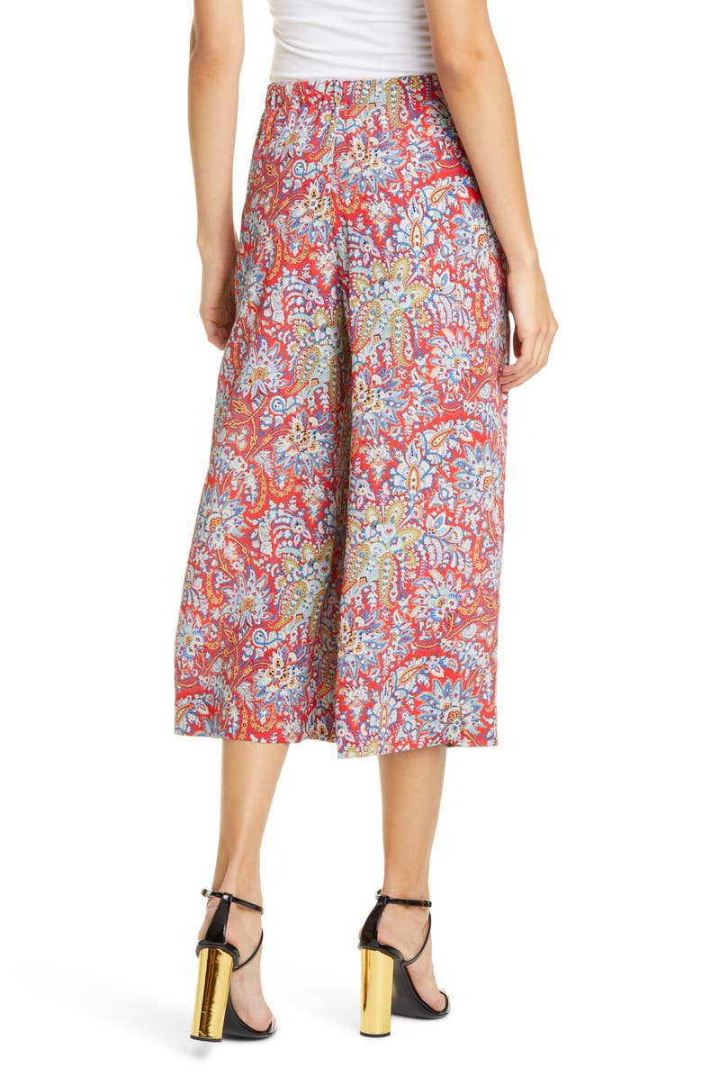 Etro Floral Paisley Print Crop Pants, Alternate, color,