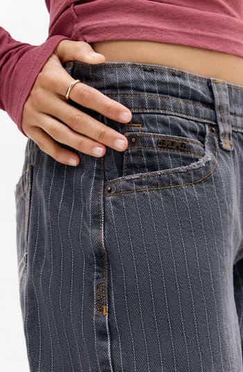 Kayla Stripe Wide Leg Jeans