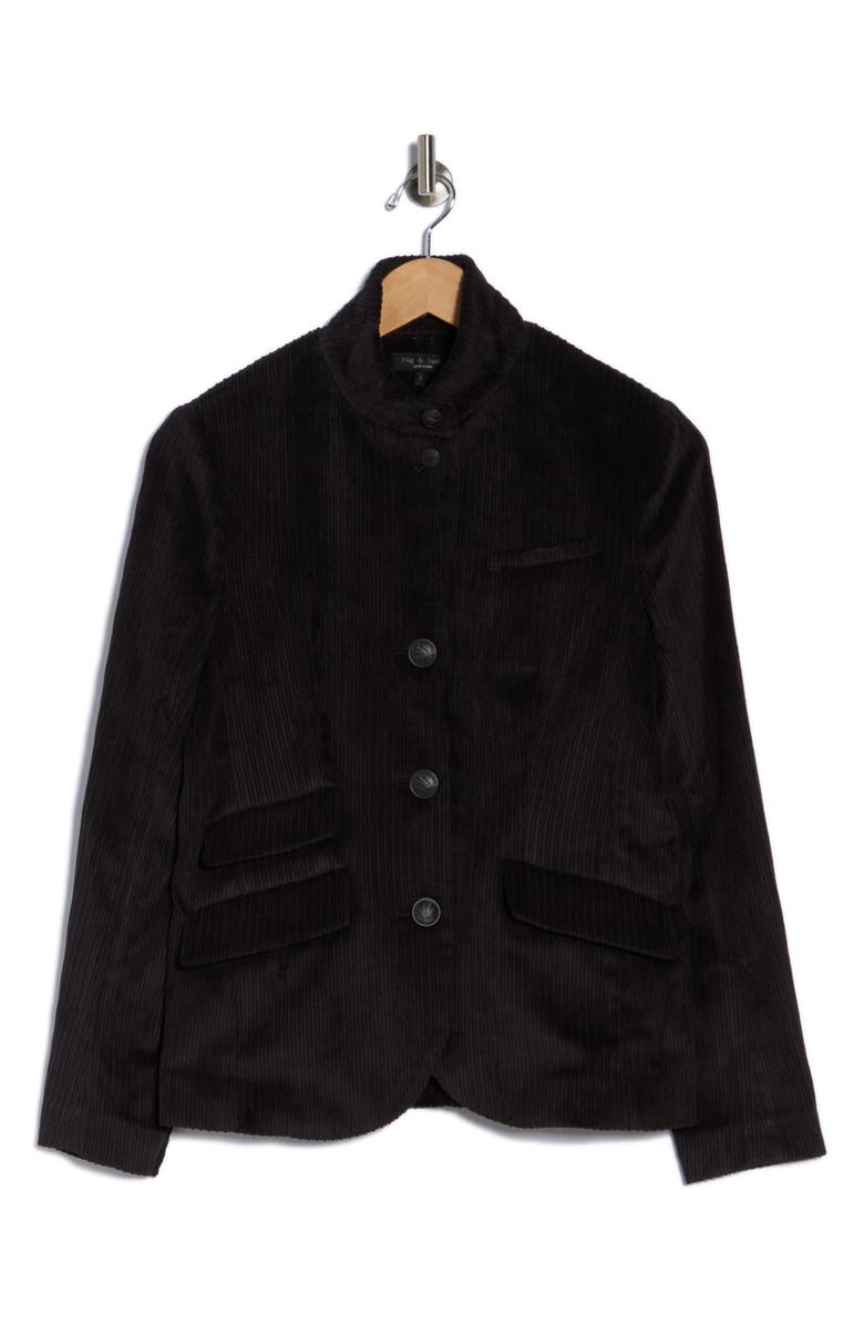 rag & bone Slade Corduroy Blazer, Alternate, color, Black