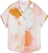 Desigual Abstract Print Short Sleeve Button-Up Shirt
