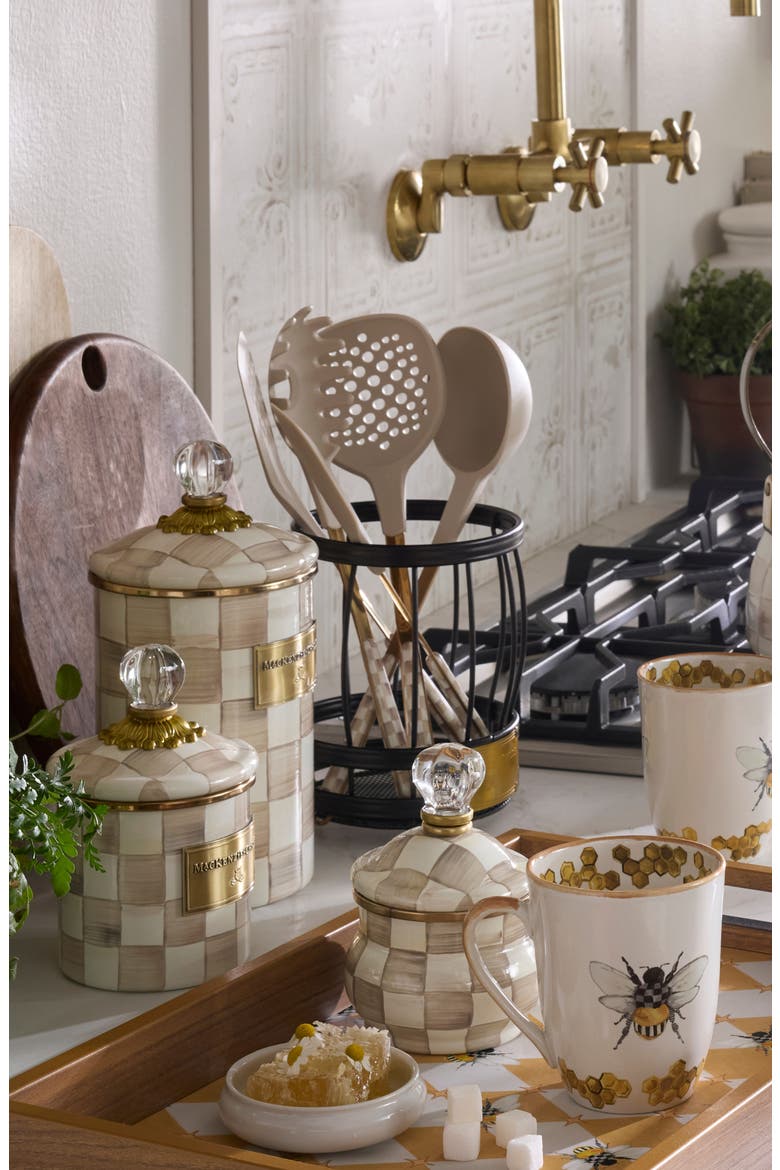 Mocha Check Utensil Caddy Set | Nordstrom