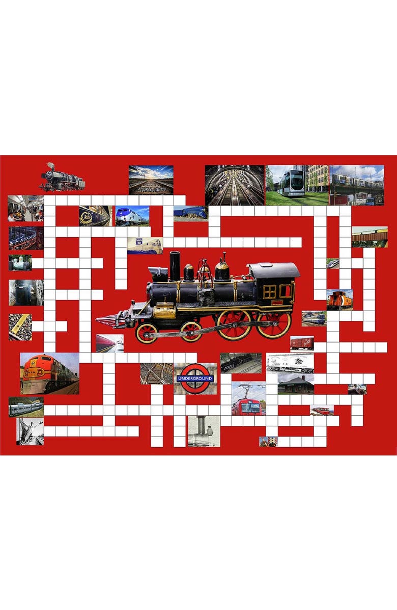 Sunsout Riding the Rails 500 piece Jigsaw Puzzle for Adults Puzzle Combo, Alternate, color, Multicolor