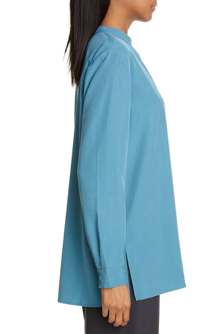 Mandarin Collar Shirt, Alternate, color, RIVER