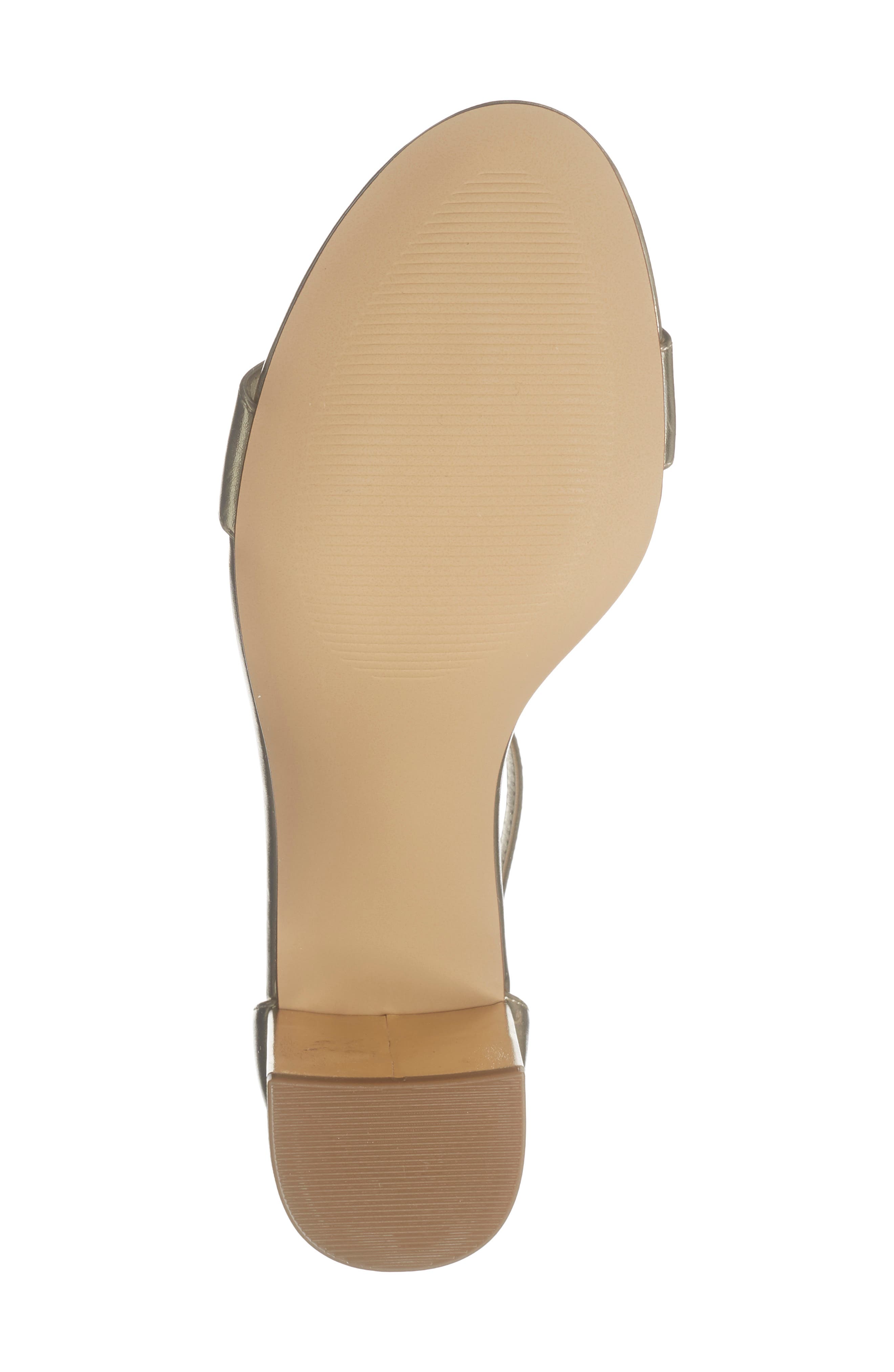 Frenchie Block Heel Ankle Strap Sandal, Alternate, color, GOLD LIGHT METALLIC