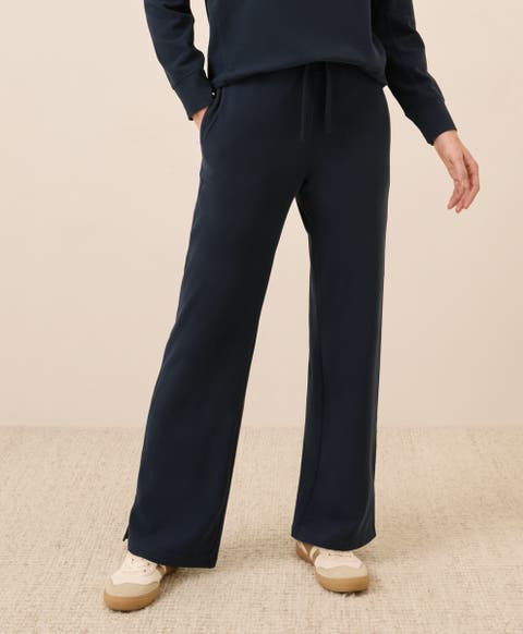 Organic Cotton CloudKnit Wide Leg Pant
