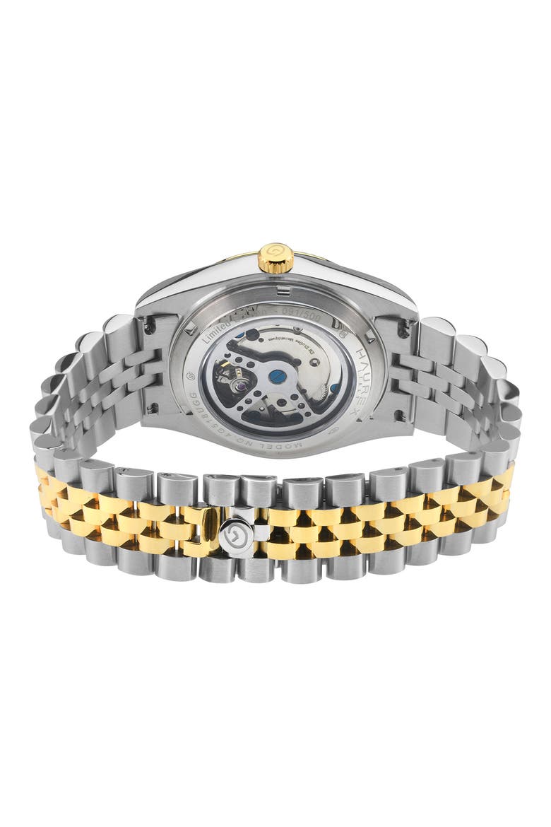 Impero Two Tone Bracelet Watch, Alternate, color, TWO TONED/ BLUE