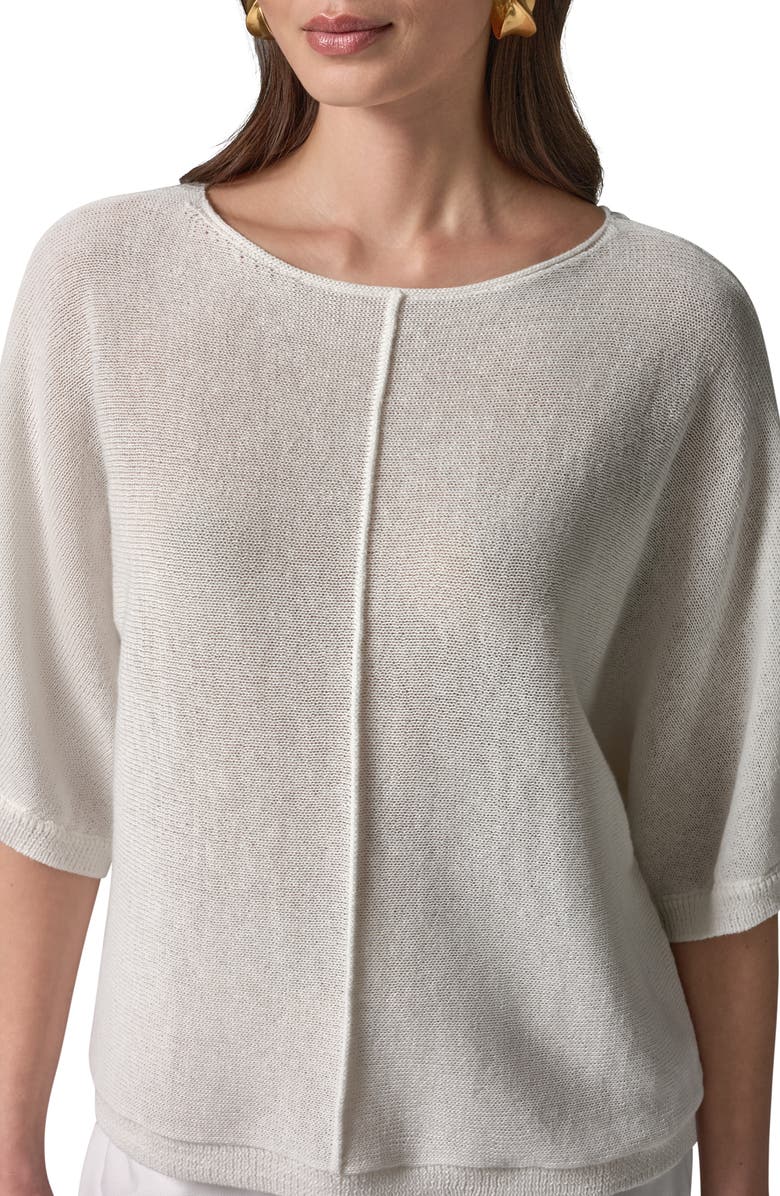 Donna Karan New York Dolman Sleeve Ballet Neck Sweater, Alternate, color, Limoncello