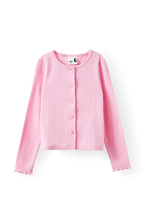 Cotton On Kids Kid's Emma Button Through Long Sleeve In Pink