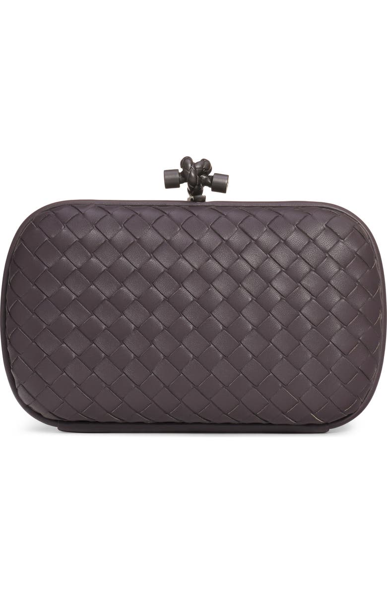 Bottega Veneta Intrecciato Leather Knot Clutch, Main, color,