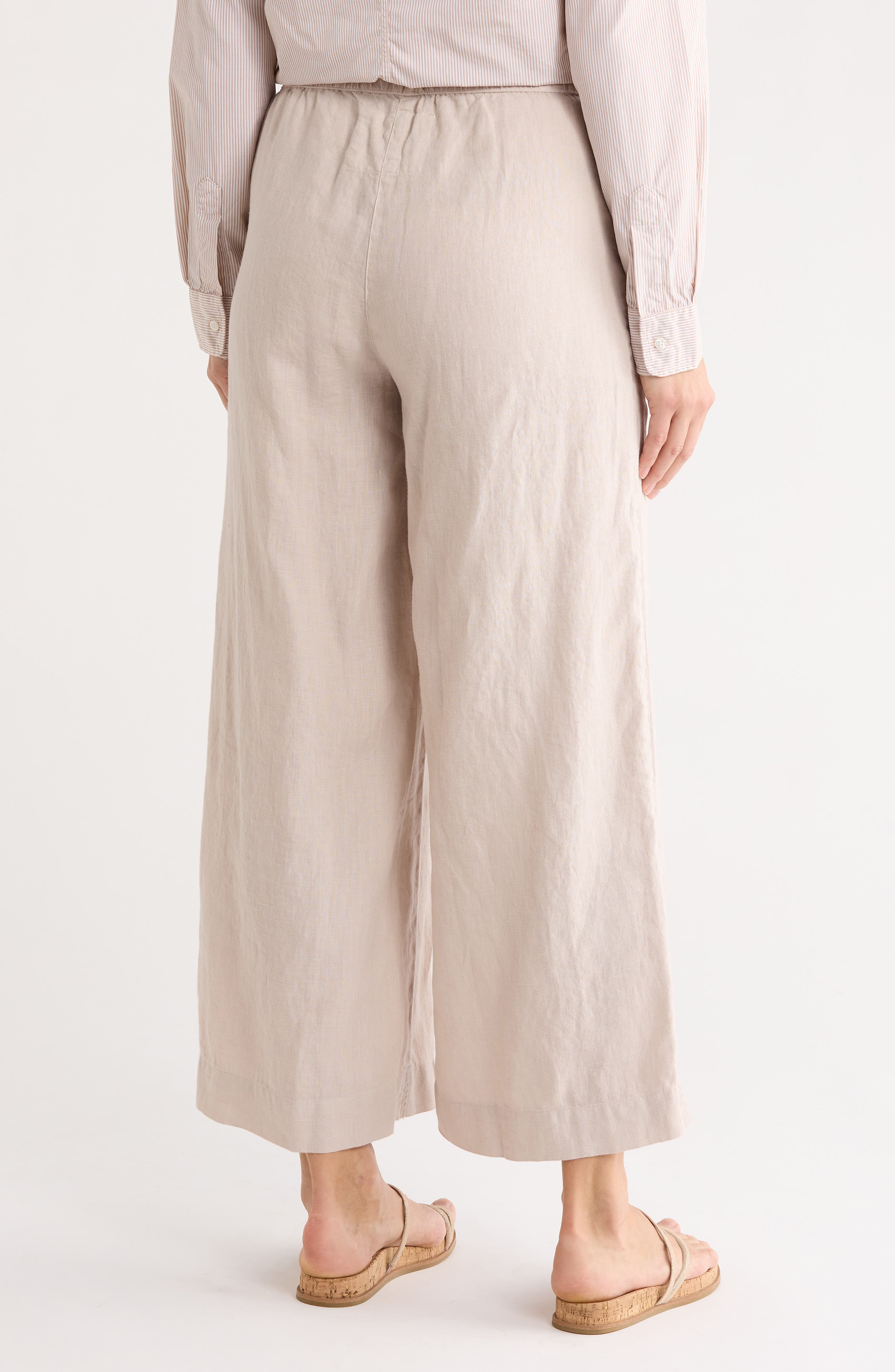 Pull-On Wide Leg Cotton Pants - image 2