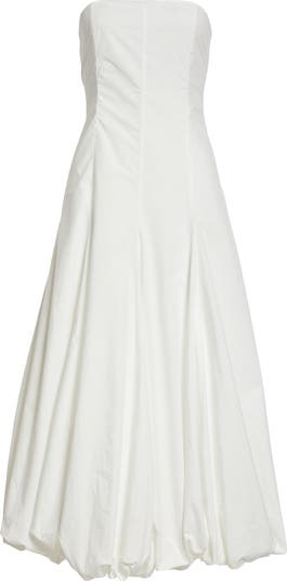 Paloma Wool Globo Strapless Bubble Hem Midi Dress | Nordstrom